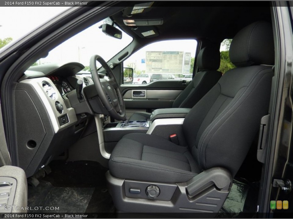 Black Interior Front Seat for the 2014 Ford F150 FX2 SuperCab #93016413