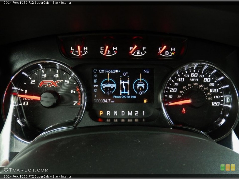 Black Interior Gauges for the 2014 Ford F150 FX2 SuperCab #93016485