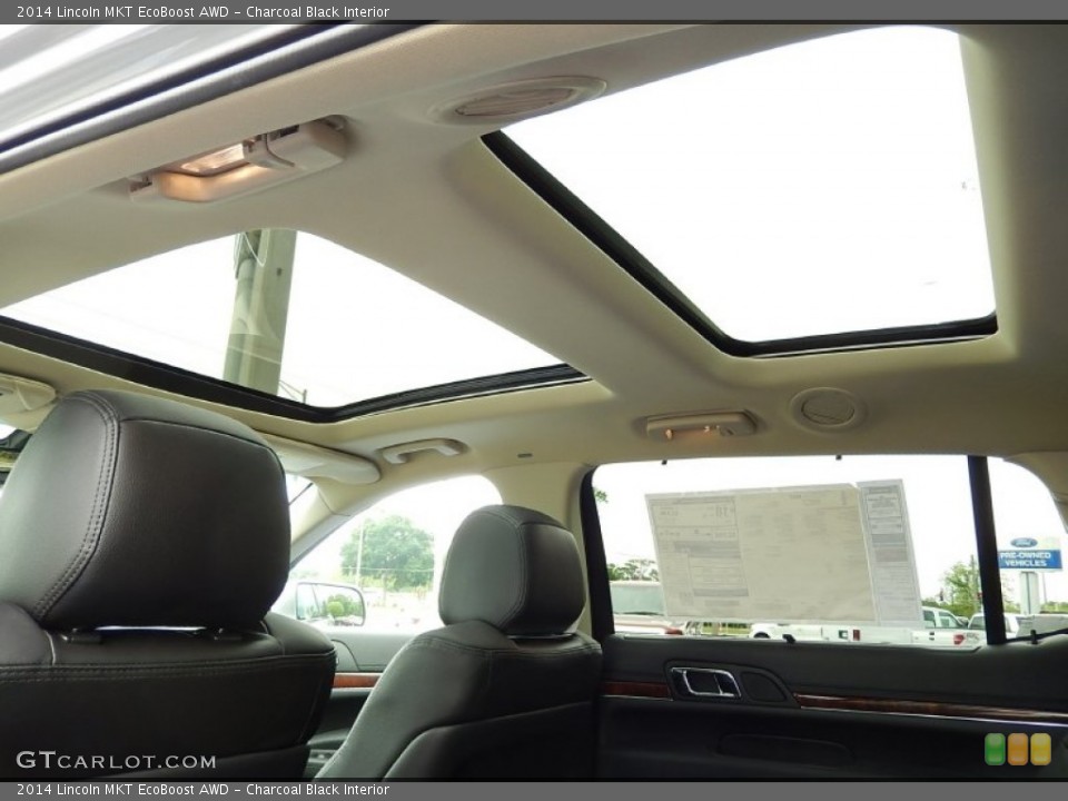 Charcoal Black Interior Sunroof for the 2014 Lincoln MKT EcoBoost AWD #93017457