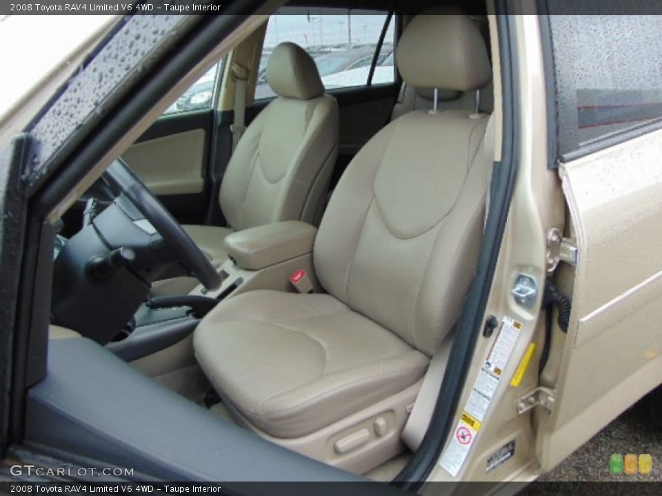 Taupe Interior Photo for the 2008 Toyota RAV4 Limited V6 4WD #93020535