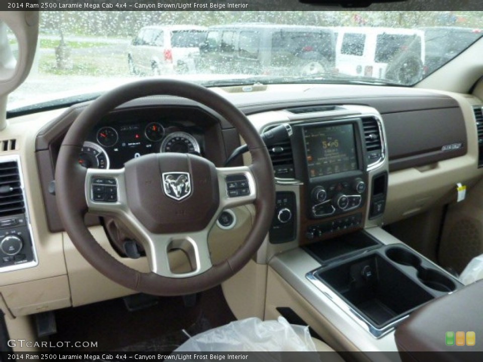Canyon Brown/Light Frost Beige Interior Dashboard for the 2014 Ram 2500 Laramie Mega Cab 4x4 #93020541