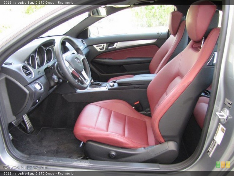 Red Interior Photo for the 2012 Mercedes-Benz C 250 Coupe #93021363