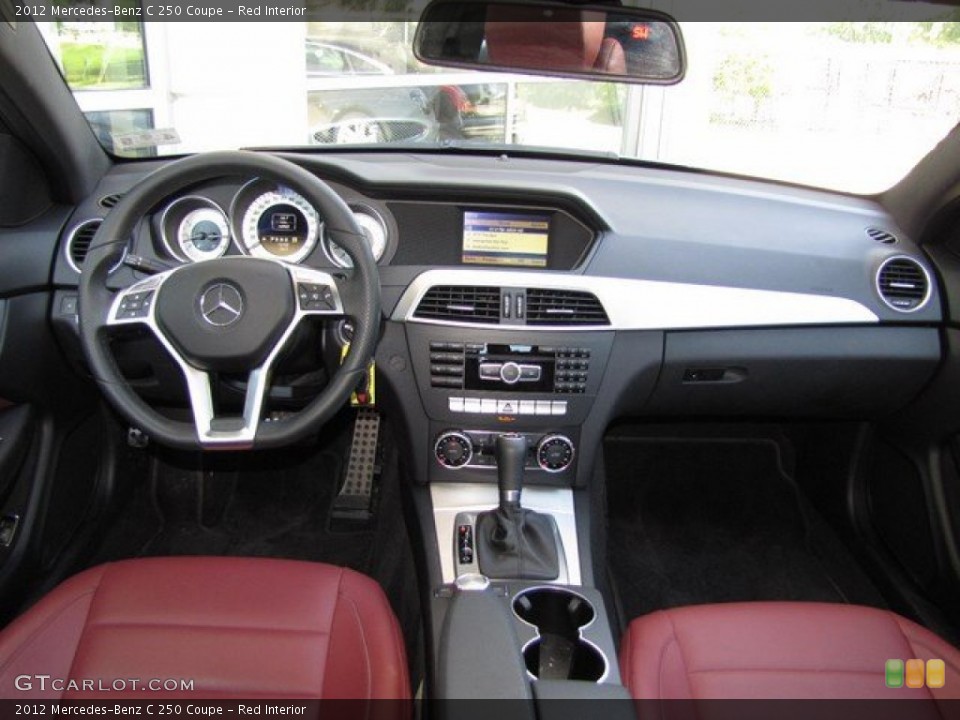 Red Interior Dashboard for the 2012 Mercedes-Benz C 250 Coupe #93021382