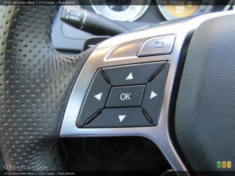 Red Interior Controls for the 2012 Mercedes-Benz C 250 Coupe #93021606