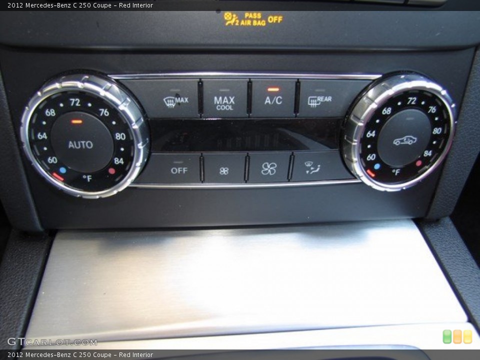 Red Interior Controls for the 2012 Mercedes-Benz C 250 Coupe #93021742