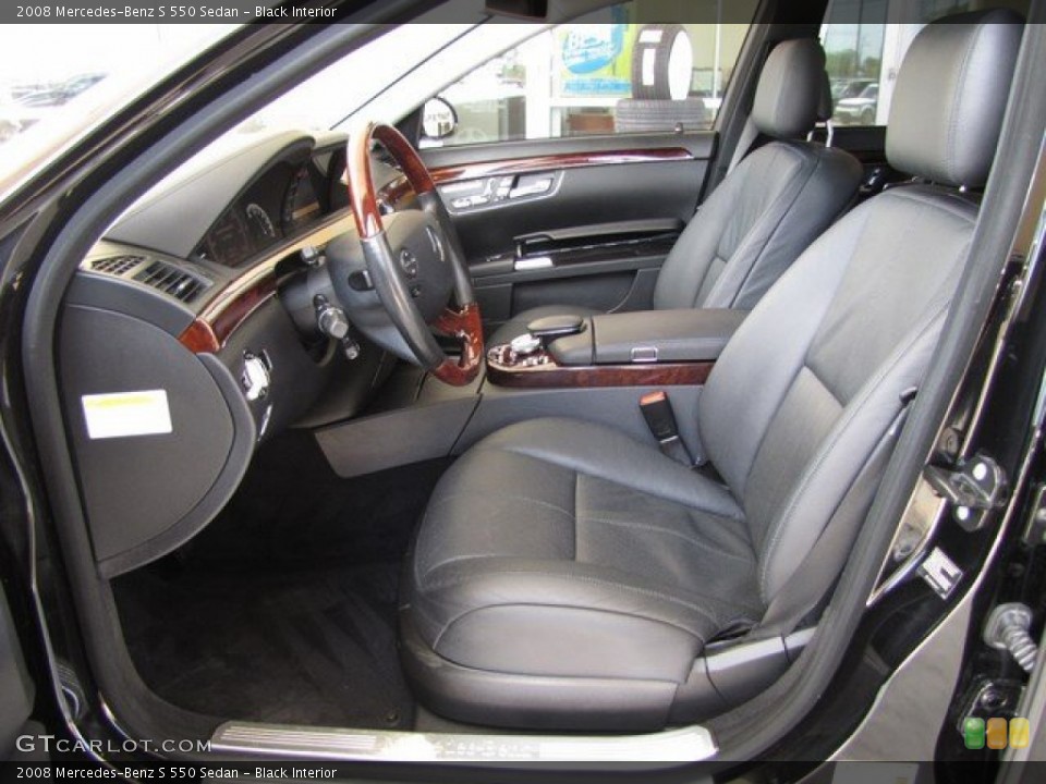Black Interior Photo for the 2008 Mercedes-Benz S 550 Sedan #93025962
