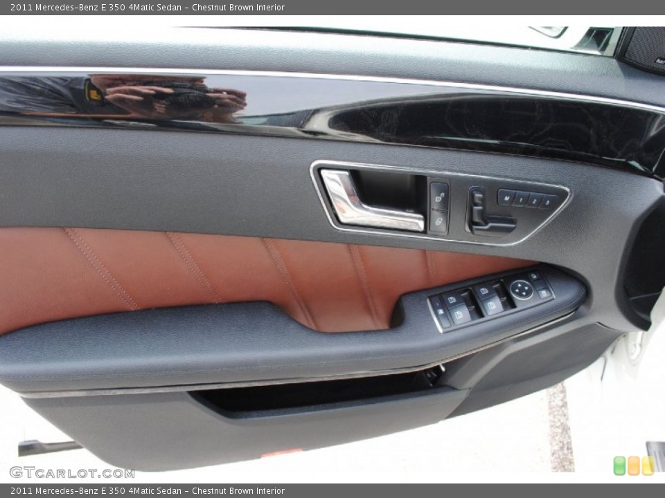 Chestnut Brown Interior Door Panel for the 2011 Mercedes-Benz E 350 4Matic Sedan #93027555