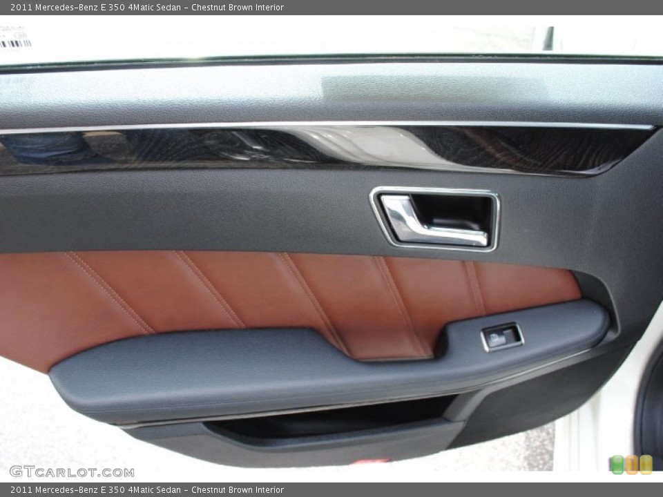Chestnut Brown Interior Door Panel for the 2011 Mercedes-Benz E 350 4Matic Sedan #93027638