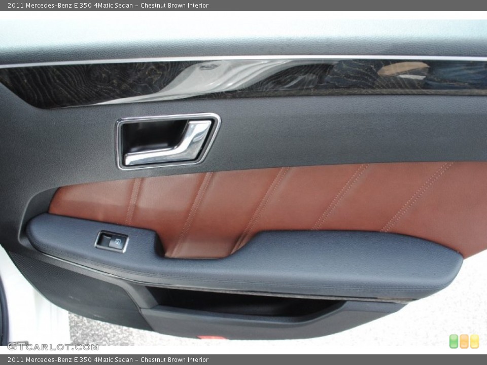 Chestnut Brown Interior Door Panel for the 2011 Mercedes-Benz E 350 4Matic Sedan #93027678