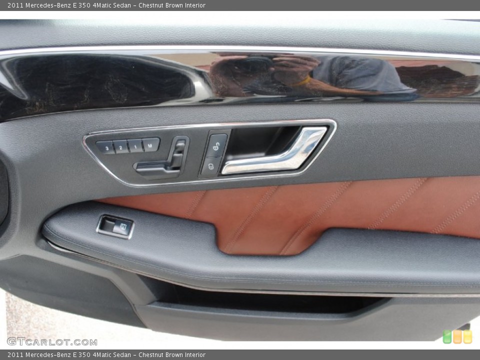 Chestnut Brown Interior Door Panel for the 2011 Mercedes-Benz E 350 4Matic Sedan #93027714