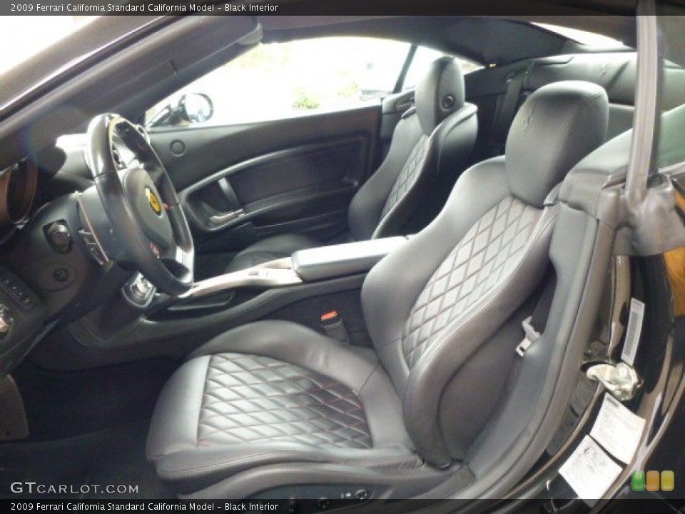 Black Interior Front Seat for the 2009 Ferrari California  #93034005