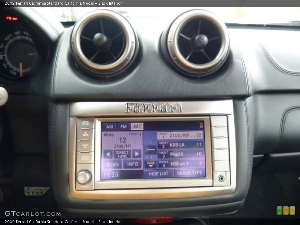 Black Interior Controls for the 2009 Ferrari California  #93034023