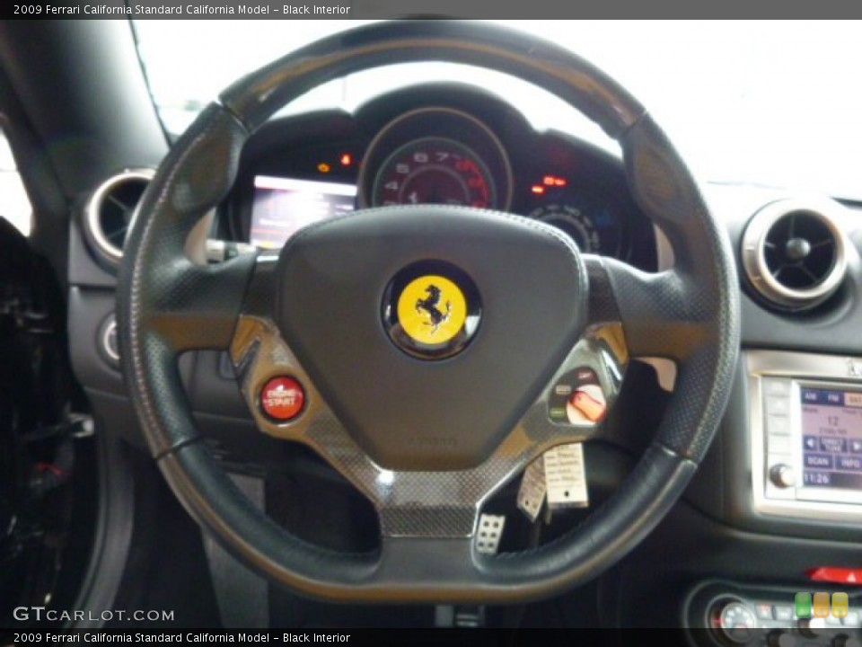 Black Interior Steering Wheel for the 2009 Ferrari California  #93034041