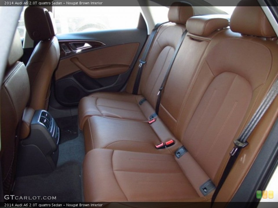 Nougat Brown Interior Rear Seat for the 2014 Audi A6 2.0T quattro Sedan #93035235