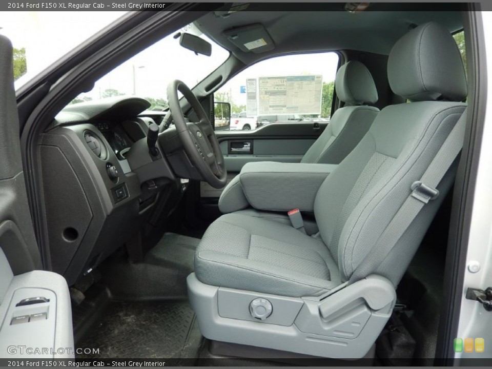 Steel Grey Interior Front Seat for the 2014 Ford F150 XL Regular Cab #93043483