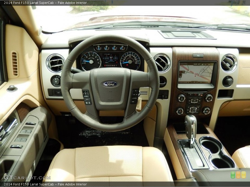 Pale Adobe Interior Dashboard for the 2014 Ford F150 Lariat SuperCab #93044167