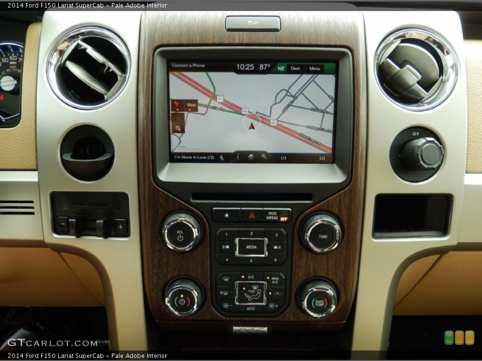 Pale Adobe Interior Navigation for the 2014 Ford F150 Lariat SuperCab #93044224