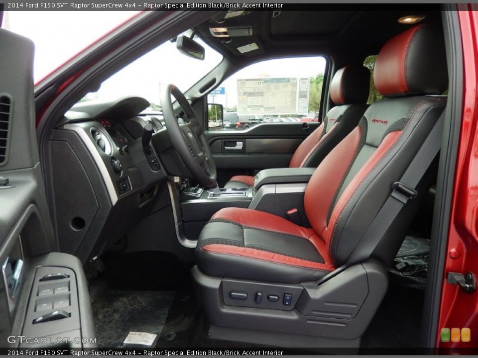 Raptor Special Edition Black/Brick Accent Interior Photo for the 2014 Ford F150 SVT Raptor SuperCrew 4x4 #93044431