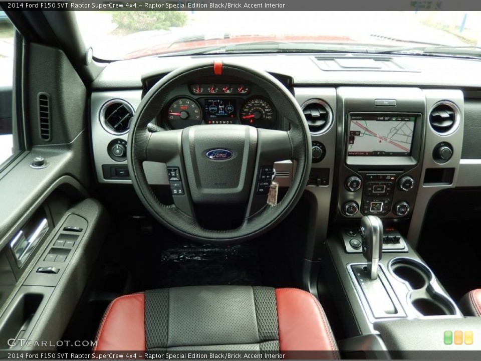 Raptor Special Edition Black/Brick Accent Interior Dashboard for the 2014 Ford F150 SVT Raptor SuperCrew 4x4 #93044503