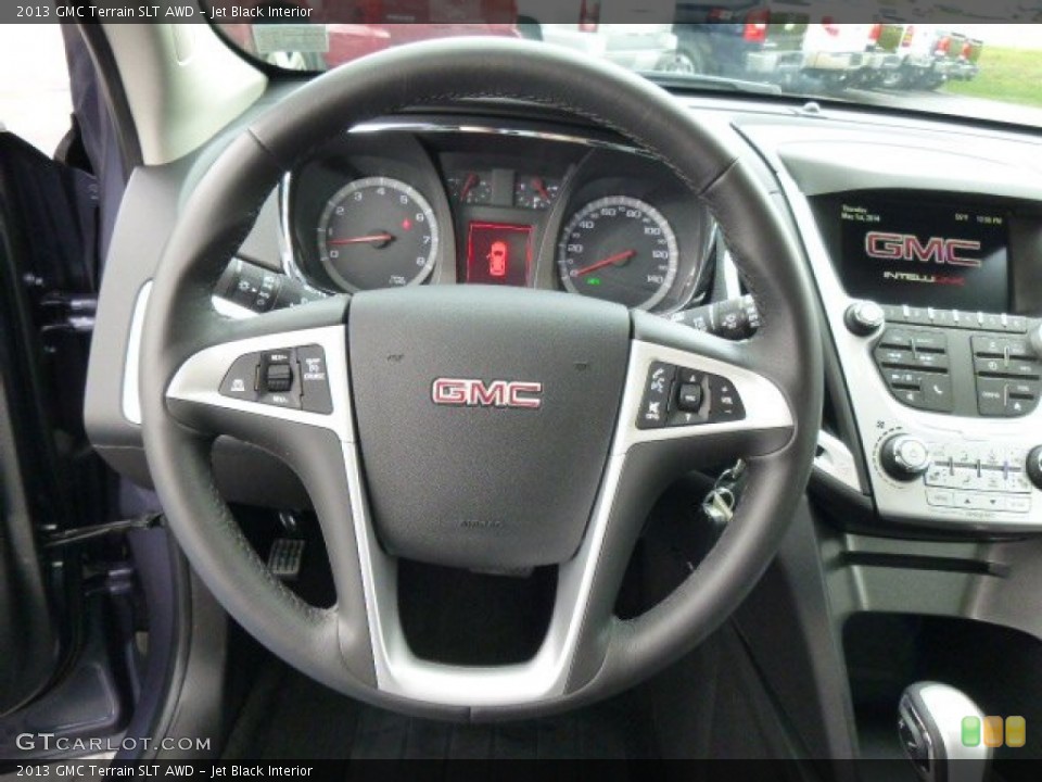 Jet Black Interior Steering Wheel for the 2013 GMC Terrain SLT AWD #93044578