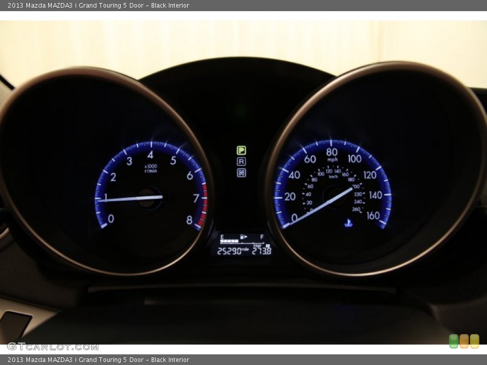 Black Interior Gauges for the 2013 Mazda MAZDA3 i Grand Touring 5 Door #93049978