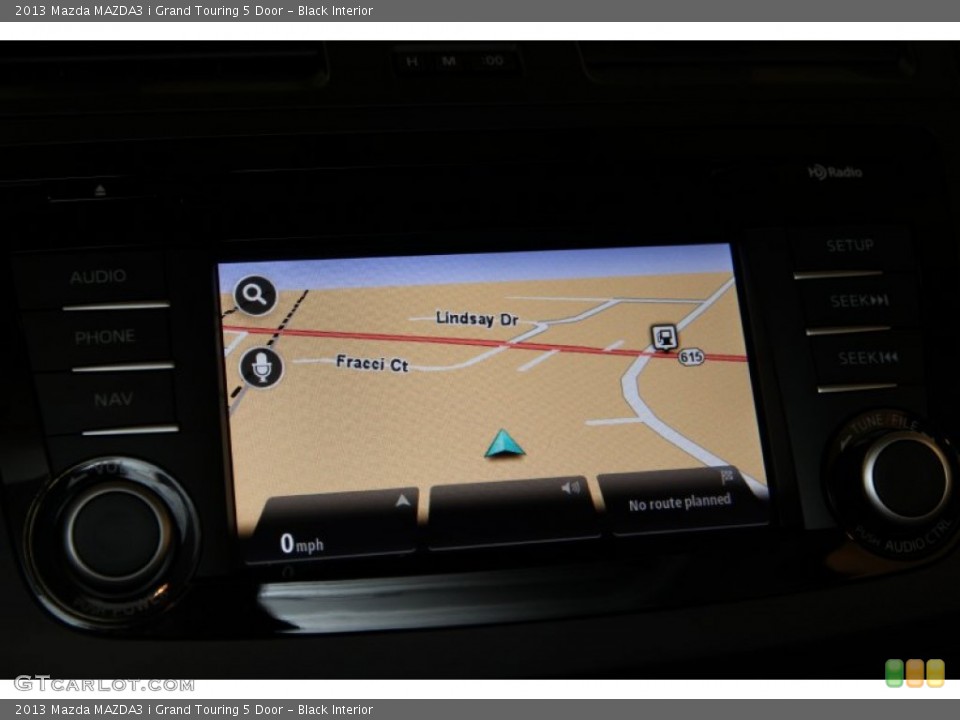 Black Interior Navigation for the 2013 Mazda MAZDA3 i Grand Touring 5 Door #93050020