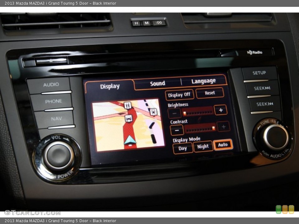 Black Interior Controls for the 2013 Mazda MAZDA3 i Grand Touring 5 Door #93050098