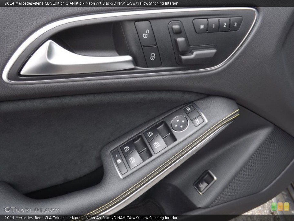 Neon Art Black/DINAMICA w/Yellow Stitching Interior Controls for the 2014 Mercedes-Benz CLA Edition 1 4Matic #93064091