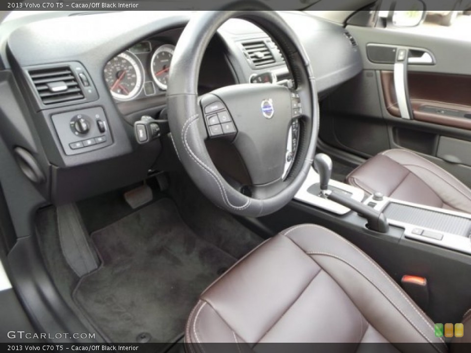 Cacao/Off Black Interior Photo for the 2013 Volvo C70 T5 #93064792