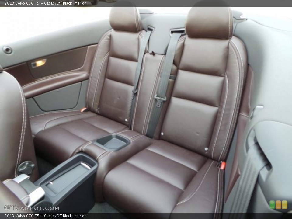 Cacao/Off Black Interior Rear Seat for the 2013 Volvo C70 T5 #93065005