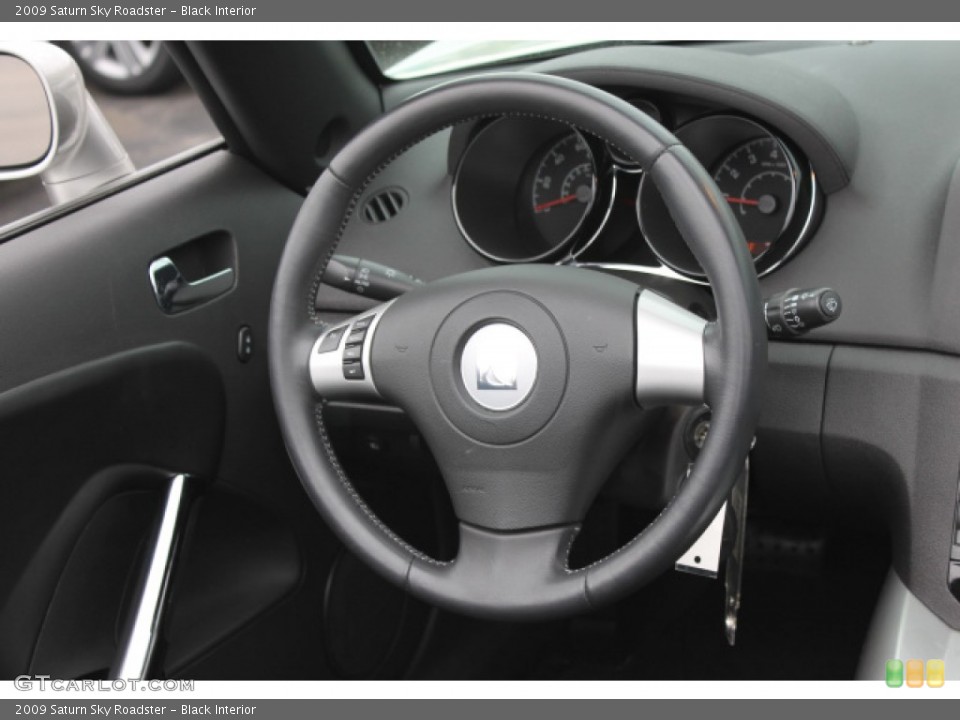 Black Interior Steering Wheel for the 2009 Saturn Sky Roadster #93071857