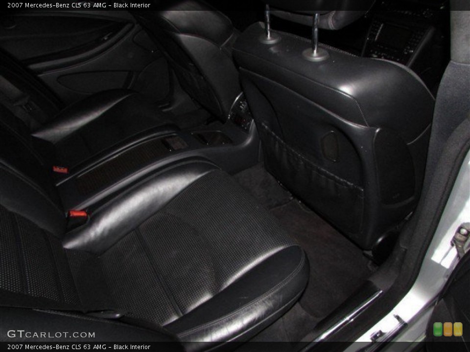 Black Interior Rear Seat for the 2007 Mercedes-Benz CLS 63 AMG #93091763