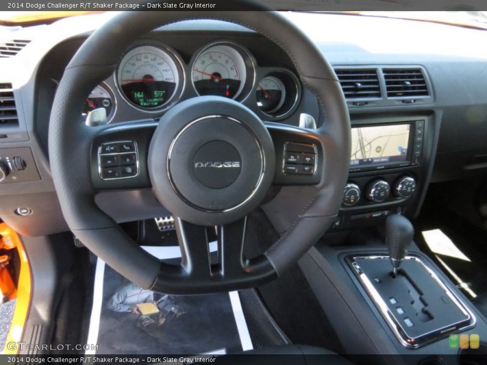 Dark Slate Gray Interior Steering Wheel for the 2014 Dodge Challenger R/T Shaker Package #93092456