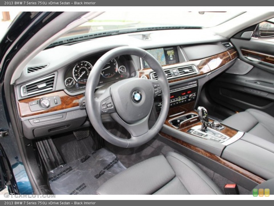 Black Interior Photo for the 2013 BMW 7 Series 750Li xDrive Sedan #93095582