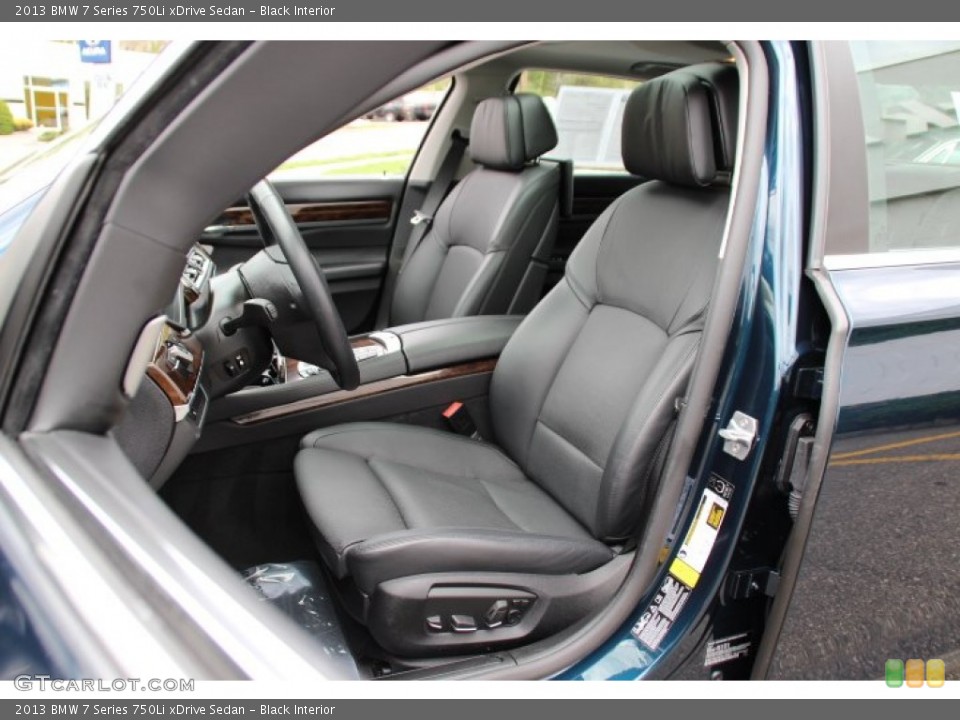 Black Interior Front Seat for the 2013 BMW 7 Series 750Li xDrive Sedan #93095630