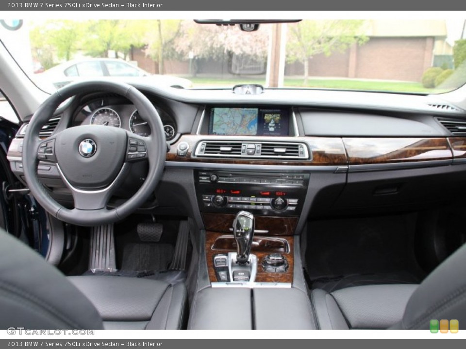 Black Interior Dashboard for the 2013 BMW 7 Series 750Li xDrive Sedan #93095654