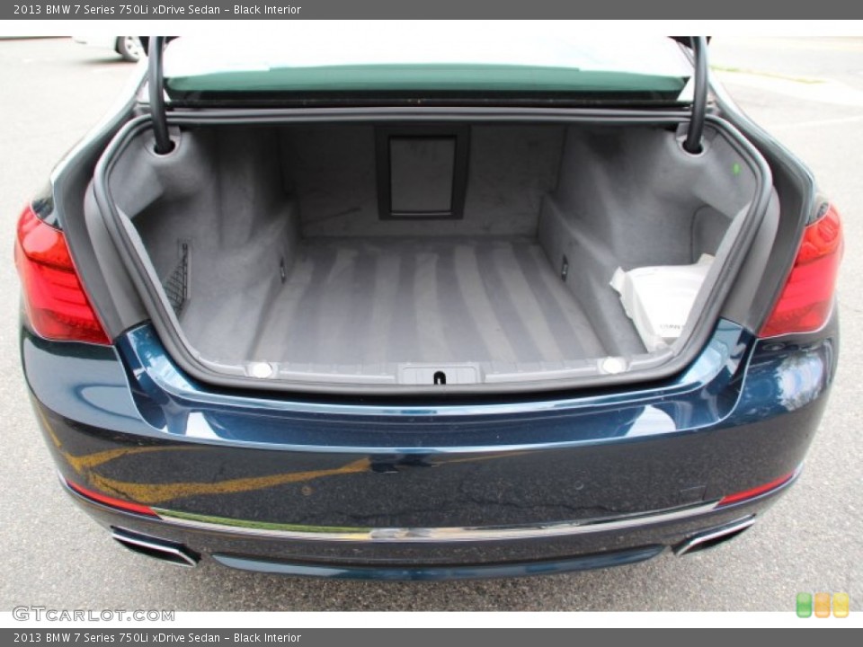 Black Interior Trunk for the 2013 BMW 7 Series 750Li xDrive Sedan #93095825