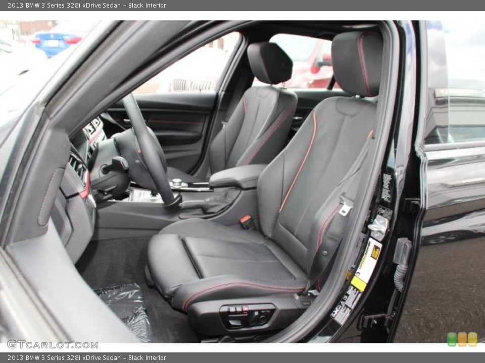 Black Interior Front Seat for the 2013 BMW 3 Series 328i xDrive Sedan #93096452