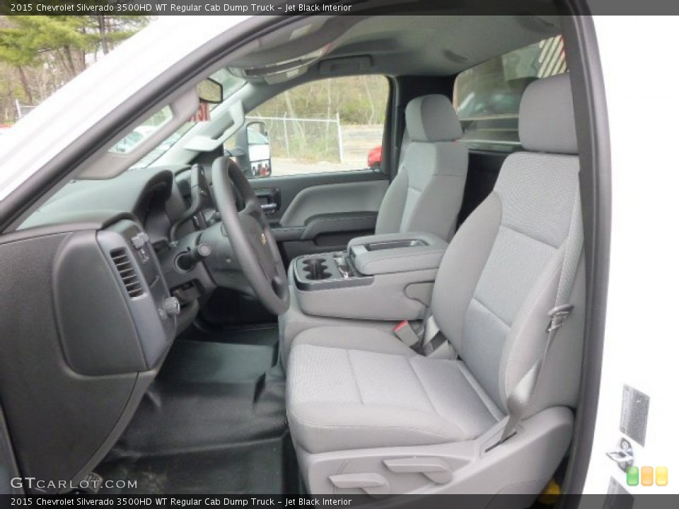 Jet Black Interior Front Seat for the 2015 Chevrolet Silverado 3500HD WT Regular Cab Dump Truck #93110061