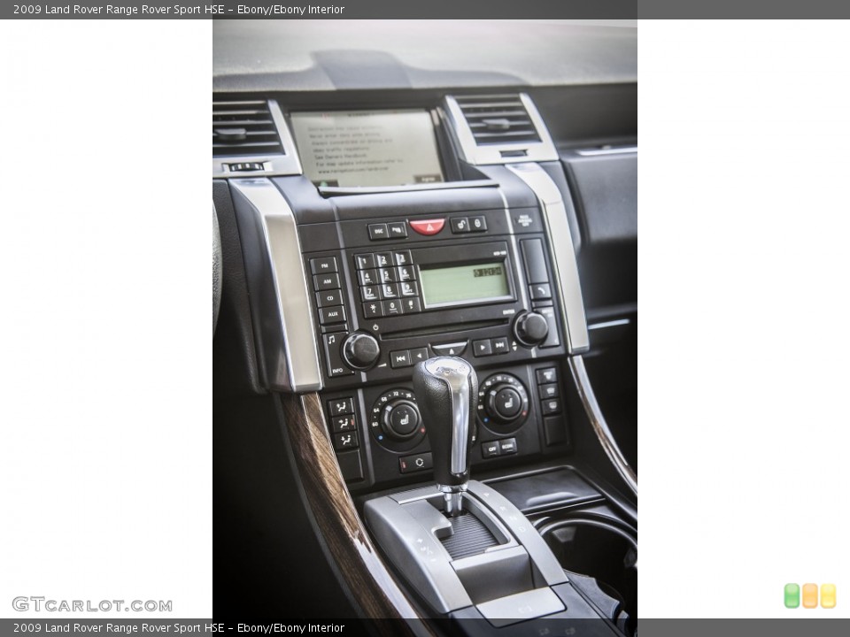 Ebony/Ebony Interior Controls for the 2009 Land Rover Range Rover Sport HSE #93117014