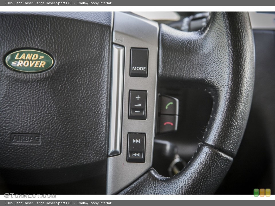 Ebony/Ebony Interior Controls for the 2009 Land Rover Range Rover Sport HSE #93117353