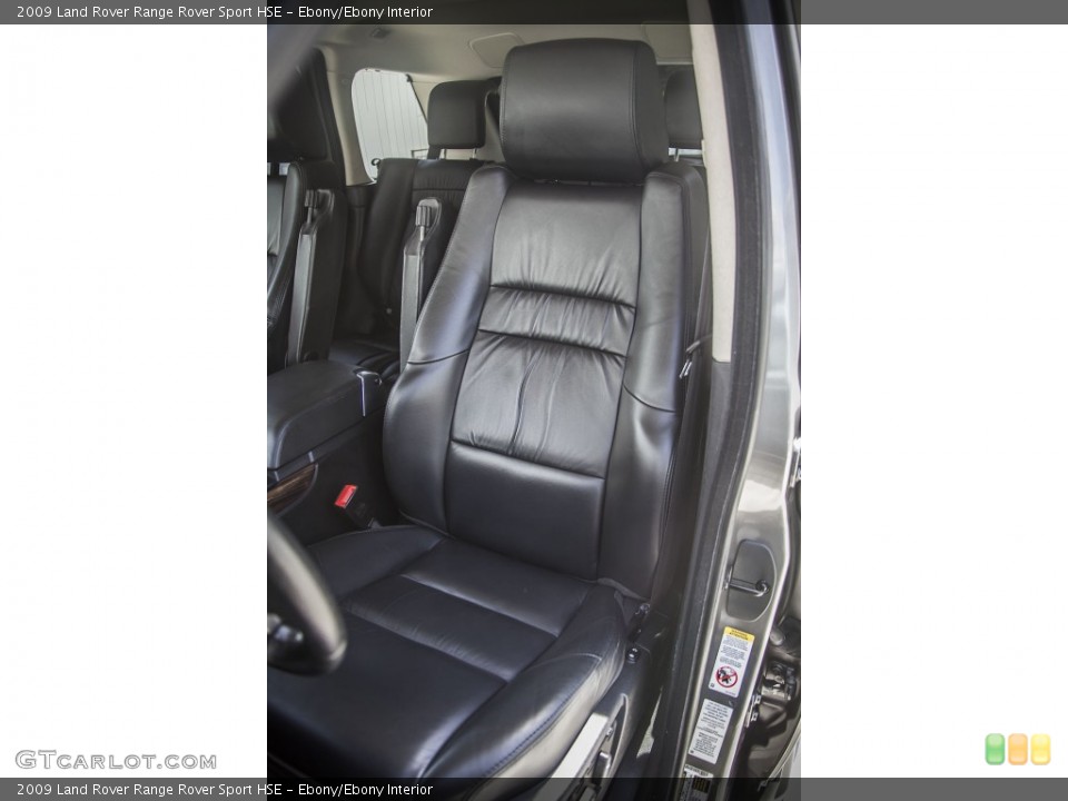 Ebony/Ebony Interior Front Seat for the 2009 Land Rover Range Rover Sport HSE #93117518