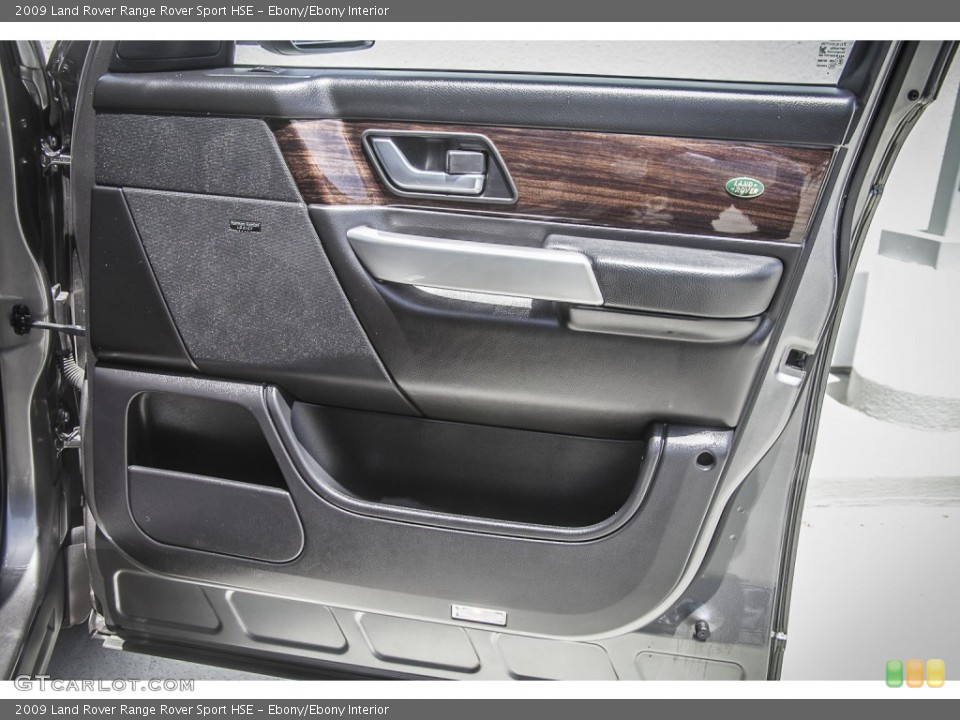 Ebony/Ebony Interior Door Panel for the 2009 Land Rover Range Rover Sport HSE #93117629