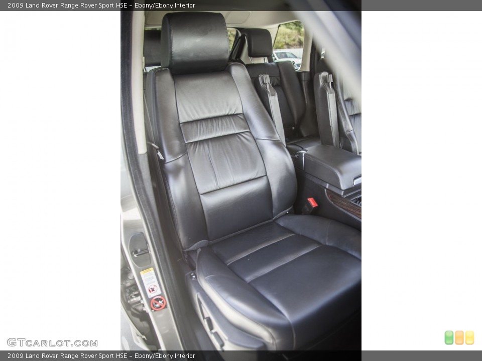 Ebony/Ebony Interior Front Seat for the 2009 Land Rover Range Rover Sport HSE #93117656