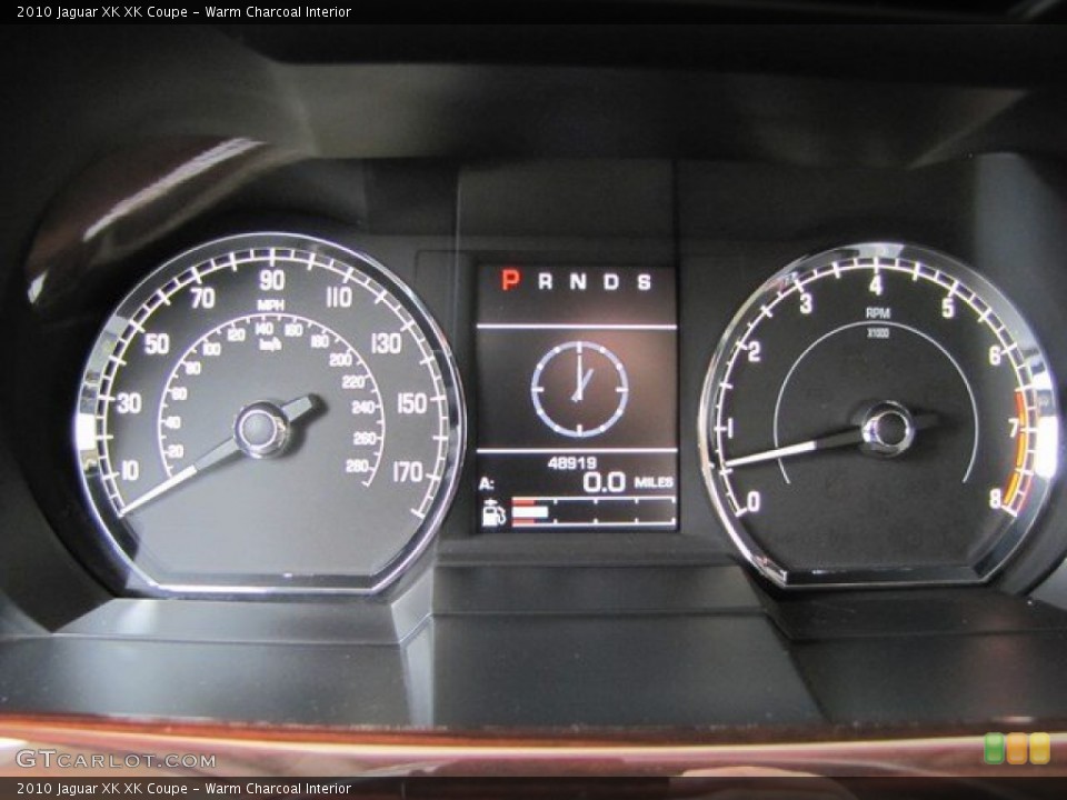 Warm Charcoal Interior Gauges for the 2010 Jaguar XK XK Coupe #93120830