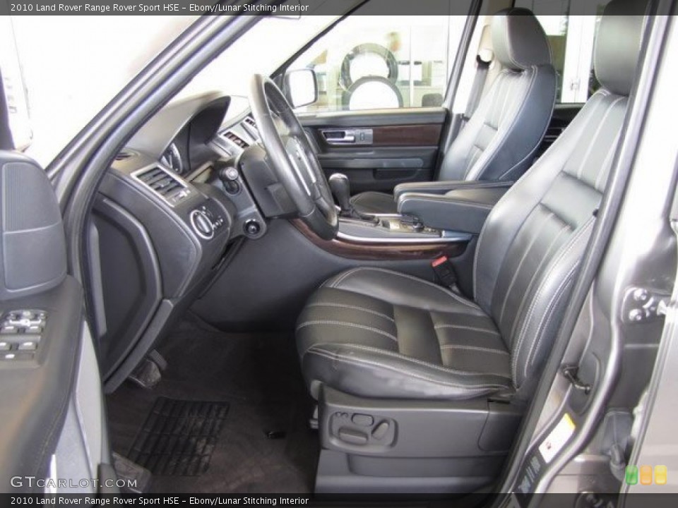 Ebony/Lunar Stitching Interior Photo for the 2010 Land Rover Range Rover Sport HSE #93121887