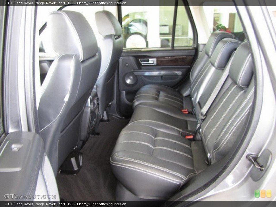 Ebony/Lunar Stitching Interior Rear Seat for the 2010 Land Rover Range Rover Sport HSE #93121931