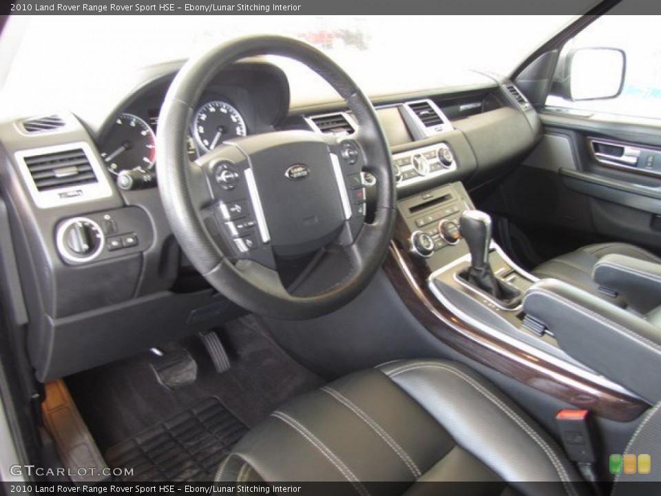 Ebony/Lunar Stitching Interior Photo for the 2010 Land Rover Range Rover Sport HSE #93122129