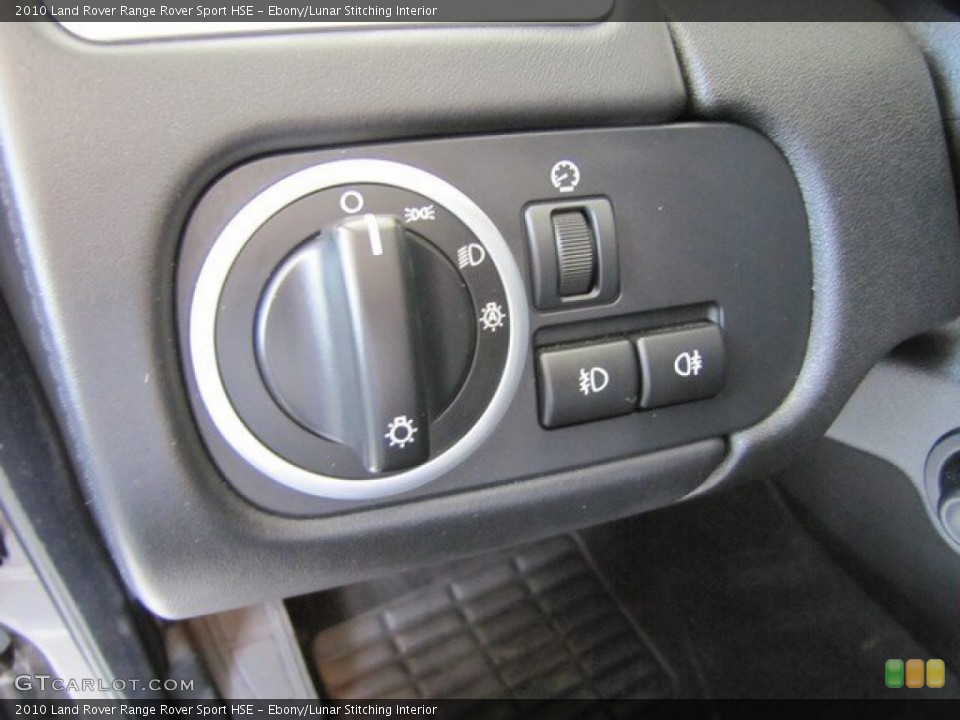 Ebony/Lunar Stitching Interior Controls for the 2010 Land Rover Range Rover Sport HSE #93122172