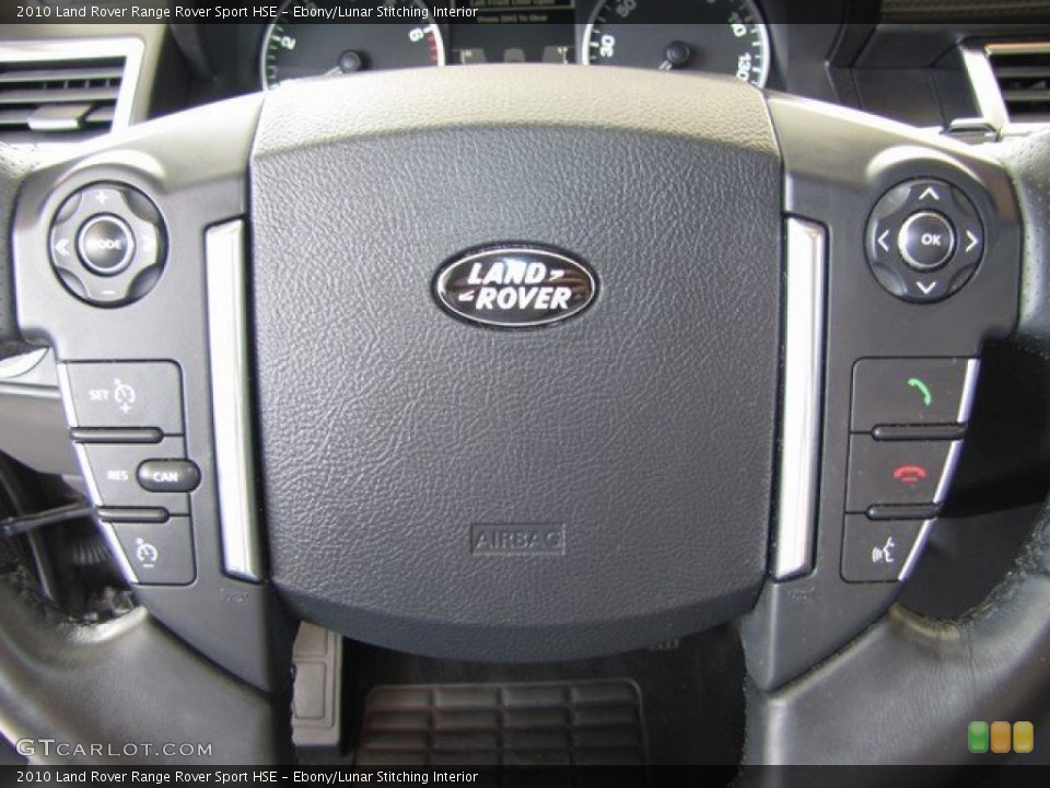 Ebony/Lunar Stitching Interior Steering Wheel for the 2010 Land Rover Range Rover Sport HSE #93122196